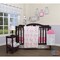 GEENNY Xmas Sales Bumperless 12PCS Flamingo Bird Baby Nursery Crib Bedding Set By